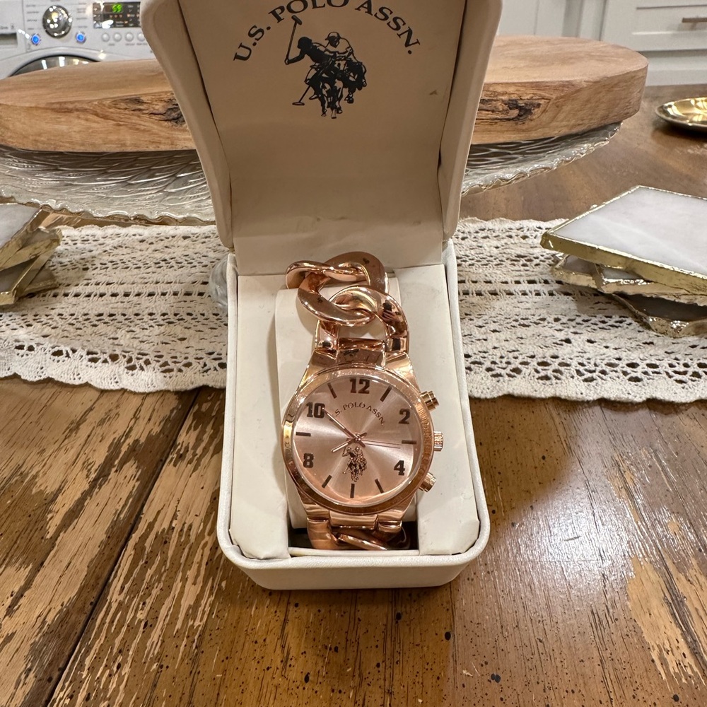 U.S. Polo Assn. Rose Gold Watch